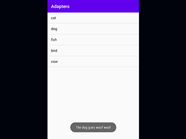 Adapters in Android