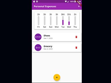 Personal Expenses in Flutter