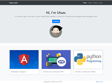 Portfolio in Django
