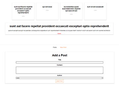 Posts in ReactJs